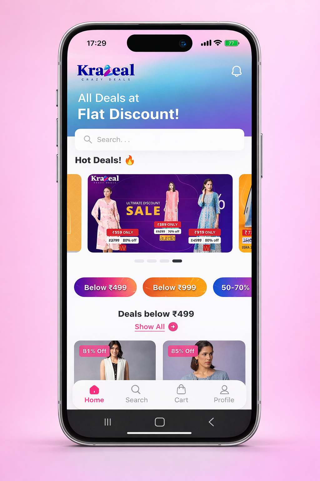 Krazeal App – Fast, Reliable & Crazy Affordable